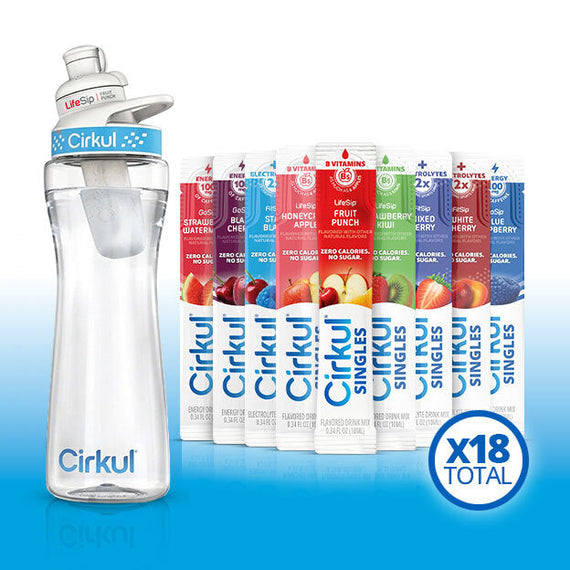 22oz. Plastic Bottle & LifeSip® Fruit Punch B5