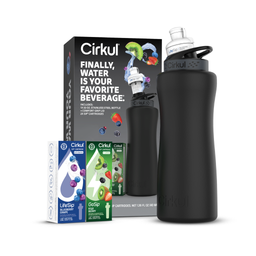 32oz. Matte Black Stainless Steel Bottle Starter Kit V5